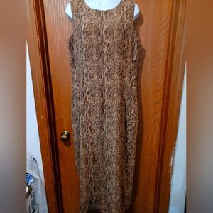Like new SPENSER JEREMY silk animal print sleeveless maxi dress